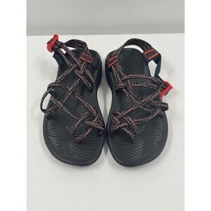 Chaco Black Red Strappy Adjustable‎ Sandals Unisex US W7
